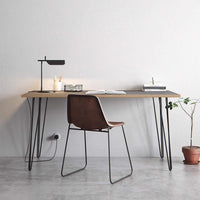 Scandinavian Style Birch Ply Formica Desk - RizAndMicaMake