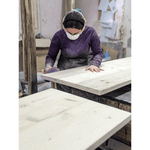 FREJA: Reclaimed Trapezium Desk - RizAndMicaMake