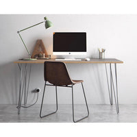 Scandinavian Style Birch Ply Formica Desk - RizAndMicaMake