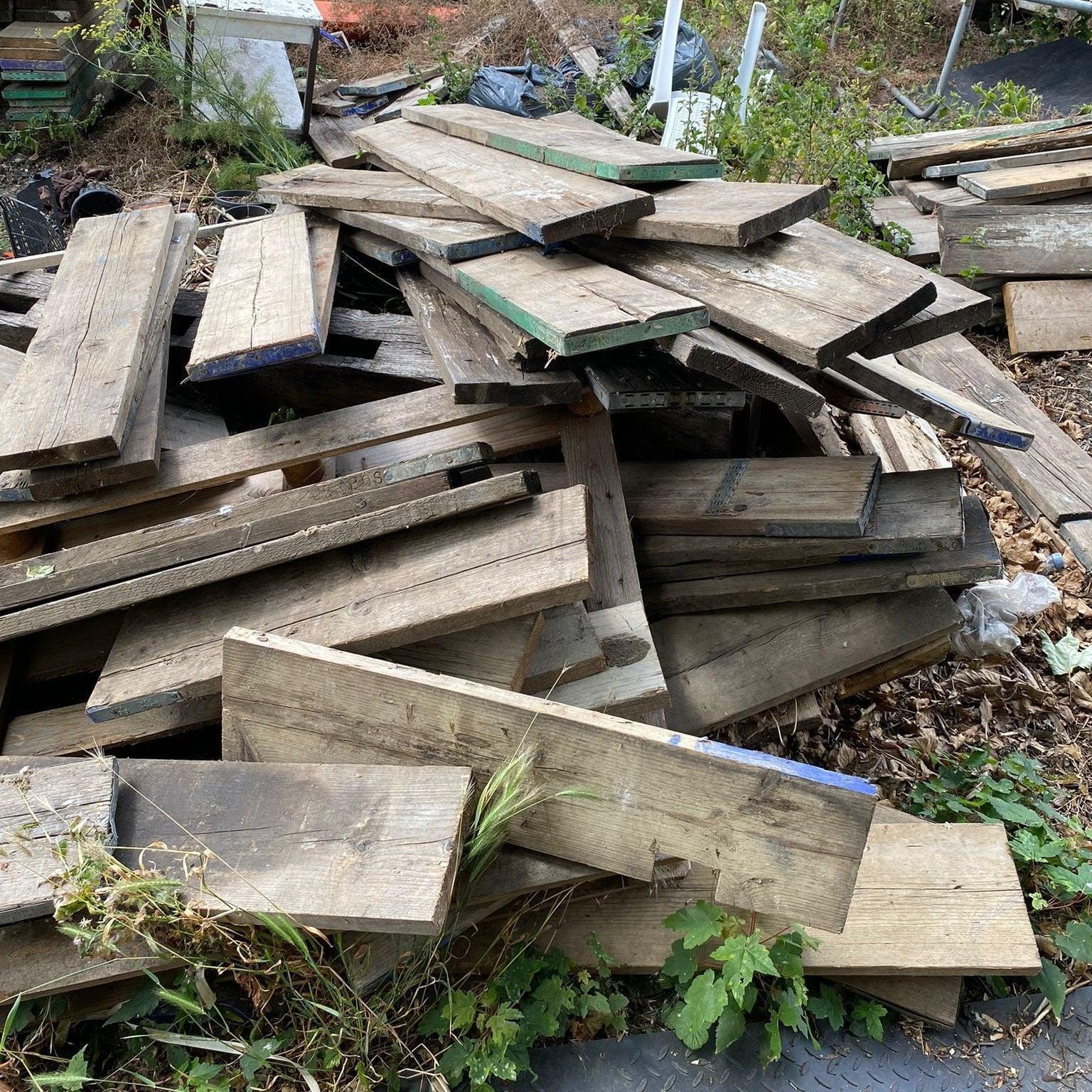 LOW GRADE Reclaimed Scaffold Boards- Cut to any Length!