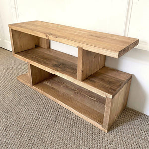 Wooden Shoe Rack, Reclaimed Boards, Customisable Finish