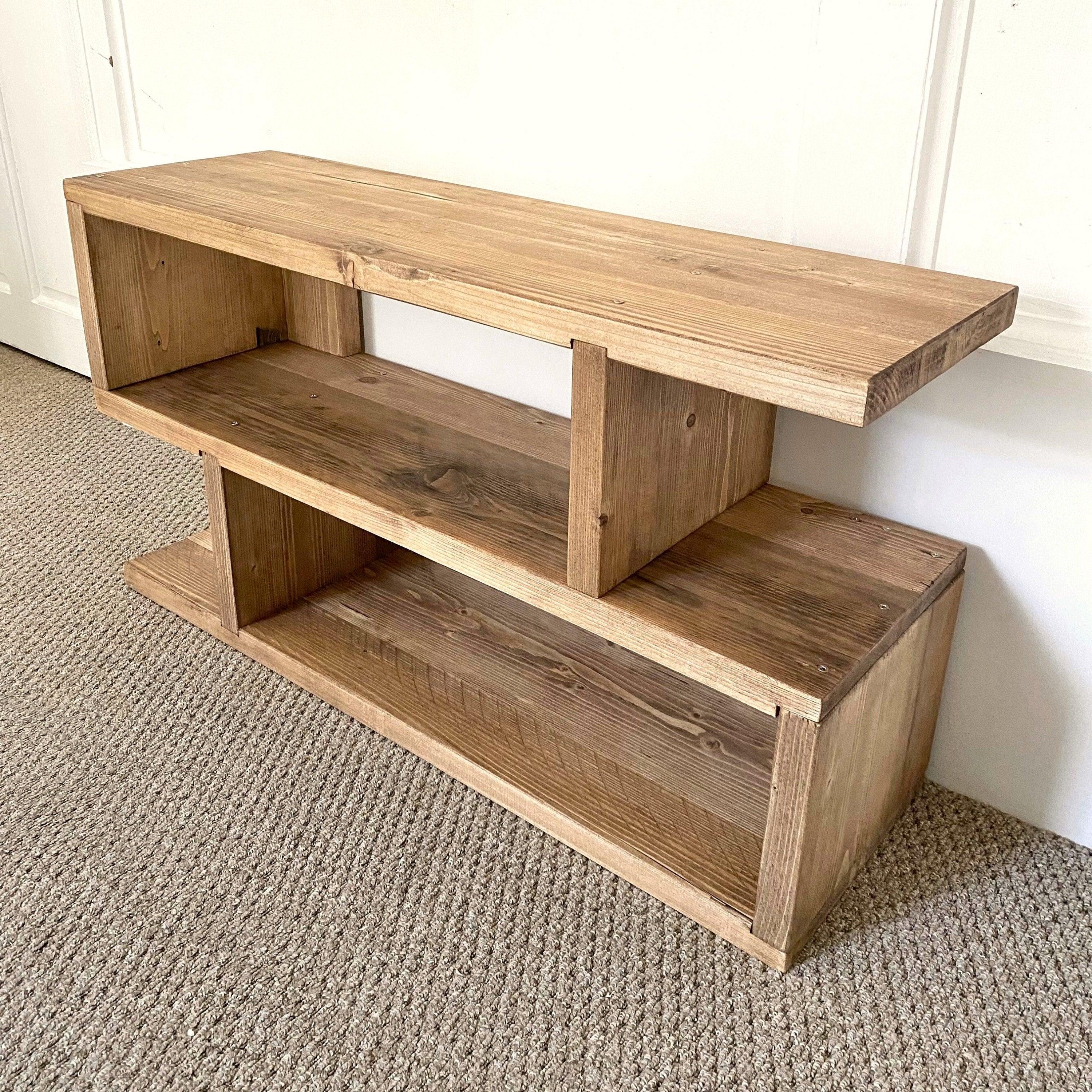 Wooden Shoe Rack, Reclaimed Boards, Customisable Finish