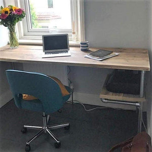 Scaffold Desk With Shelf - RizAndMicaMake