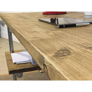 Scaffold Desk With Shelf - RizAndMicaMake