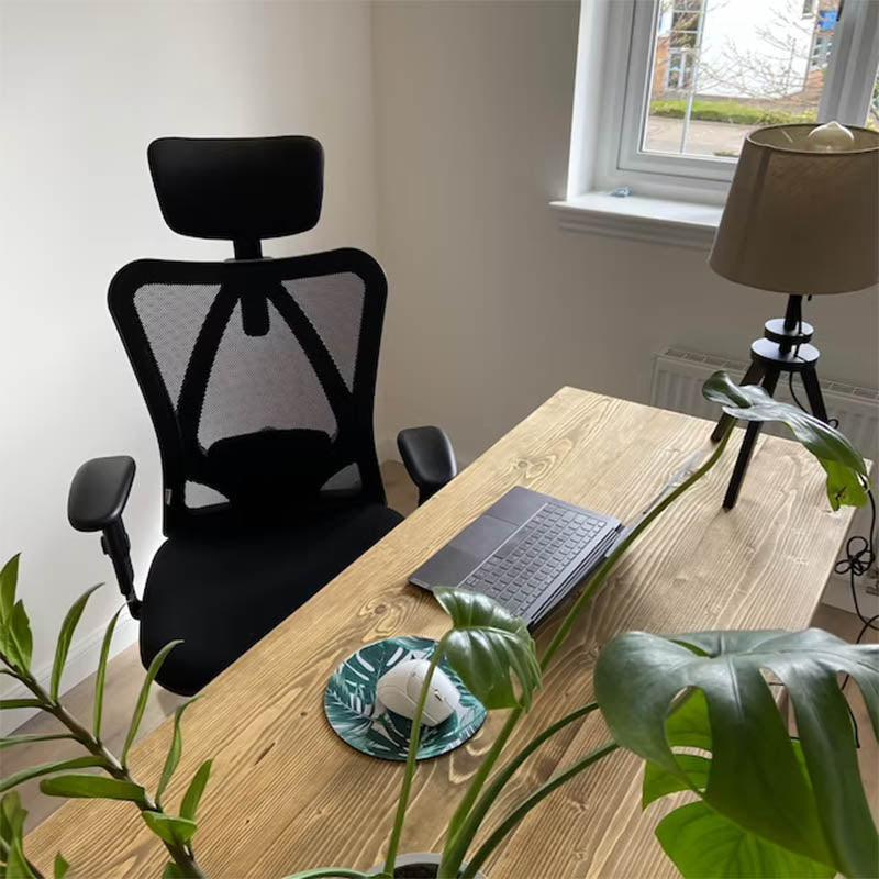 FREJA: Reclaimed Trapezium Desk - RizAndMicaMake
