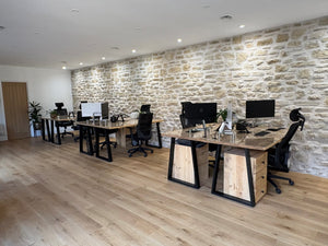 FREJA : Bureau trapèze récupéré