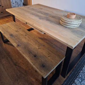 ASPA: Extending Dining Table With Black Box Steel Legs - RizAndMicaMake