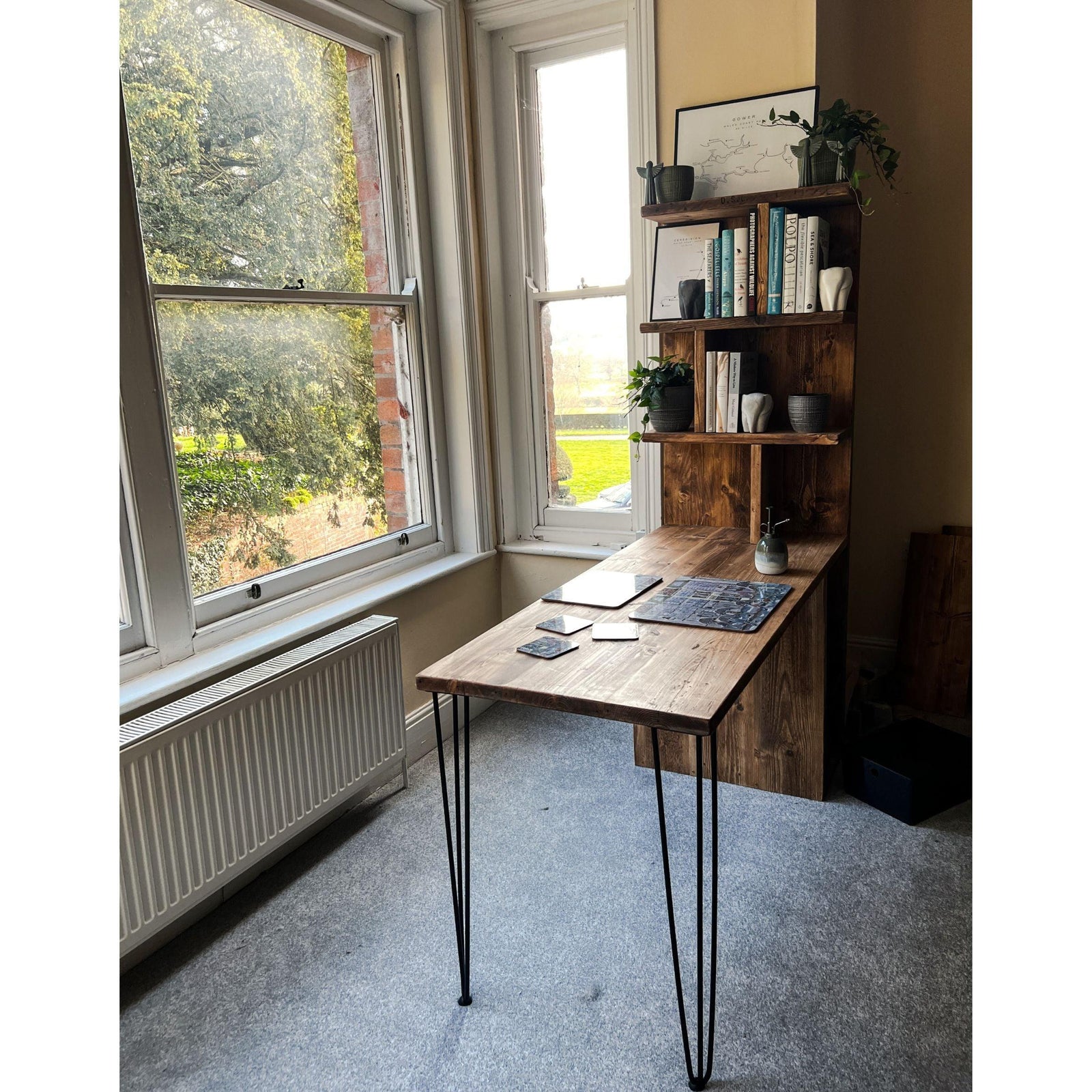 BIGSBY: Desk With Integrated Bookshelf - RizAndMicaMake